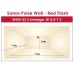 Klaxon ESD-5004 Sonos Pulse Wall VAD Beacon with Shallow Base - Red Body & Red Flash